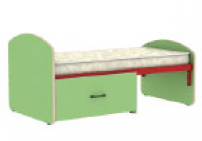 Кровать раздвижная с выдвижным ящиком