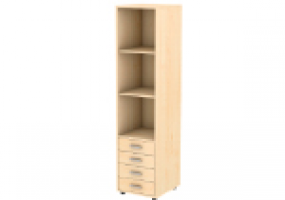 Шкаф-пенал вертикальный с 4 ящиками 404x426x1700